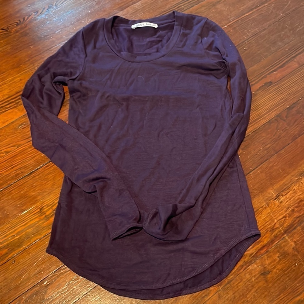 Free Women’s Dark Purple Long Sleeved Shirt Size S